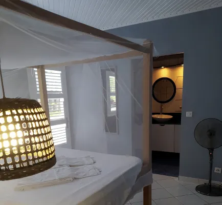 MIGALINE. Creole villa with breathtaking views of the Caribbean Sea