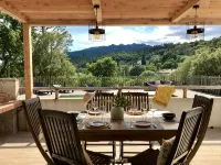 AIR-CONDITIONED VILLA 6 PEOPLE HEATED PRIVATE POOL NEAR PORTO-VECCHIO -  Ferienhäuser