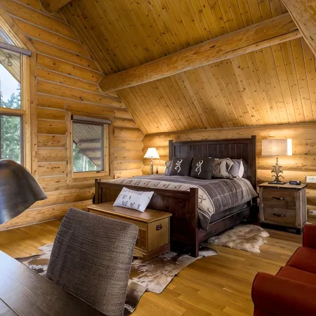 NEW ABSOLUTE TRANQUILITY! Log cabin, professionally decorated, stunning view