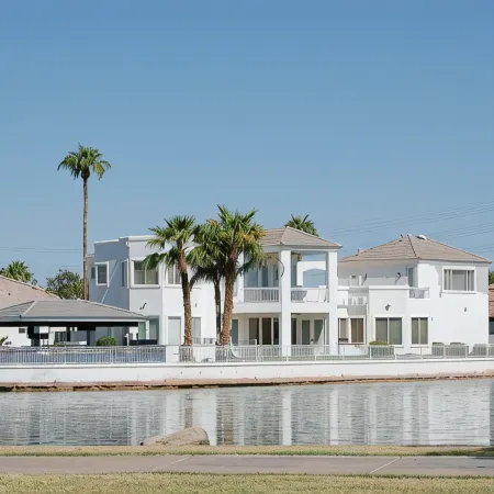 This Gorgeous Custom Home is Located on 3/4 Acre Waterfront in Gilbert Arizona
