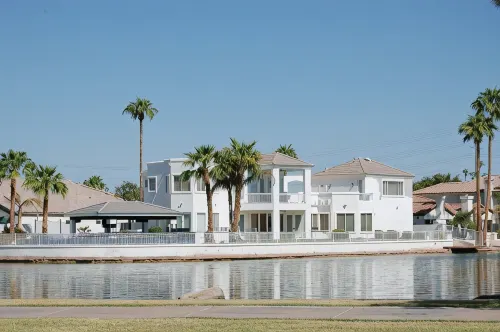 This Gorgeous Custom Home is Located on 3/4 Acre Waterfront in Gilbert Arizona - Boutique