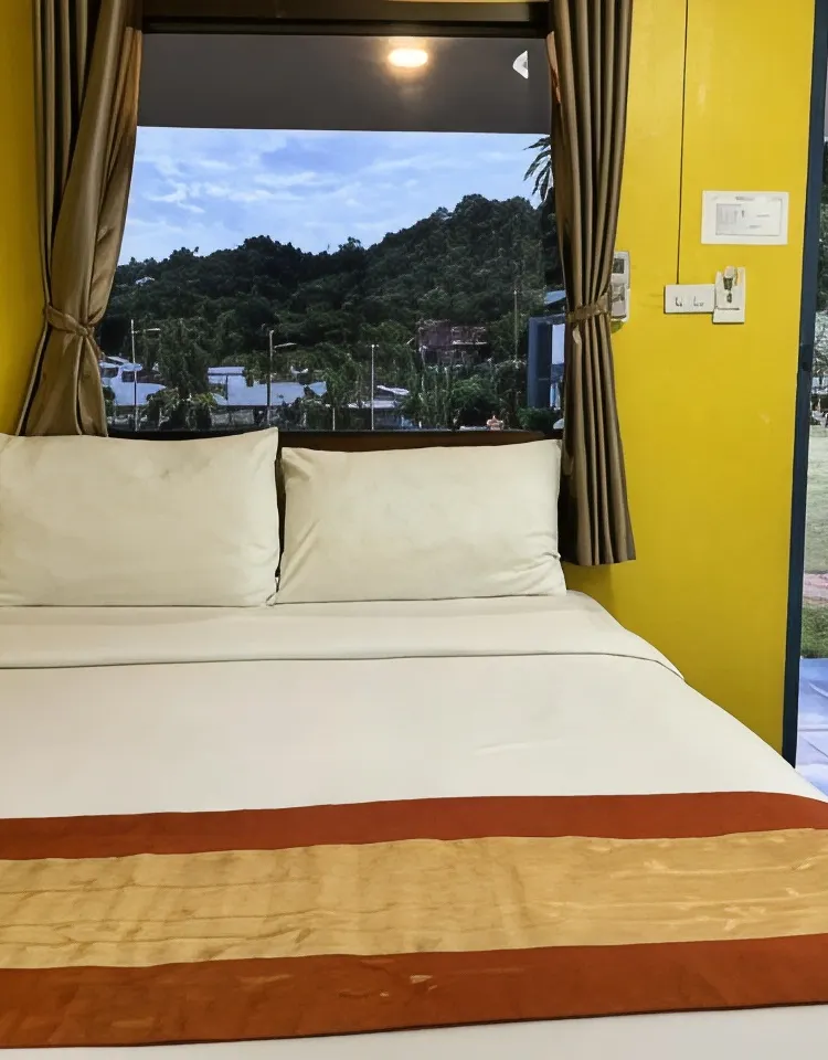 กระท่อมมาตรฐานพร้อมวิวสวน