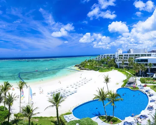 The Moon Beach Museum Resort Hotels in Onna