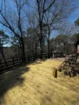 Quiet cabin in the woods w/ access to pools, river, & lakes in gated community!!