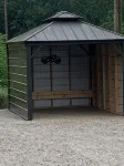 Blue Moon tiny cabin close to everything with Mountain View No Cleaning Fees