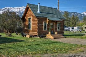 EVERYTHING IS NEW! Adorable Tiny Log Cabin with Awesome Views, Walk Everywhere