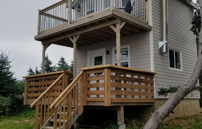 Oceanfront mini home, two decks, with spectacular views.