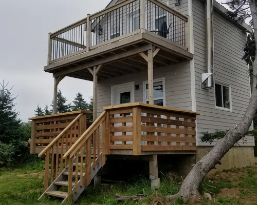 Oceanfront mini home, two decks, with spectacular views. Hotele w: Clare