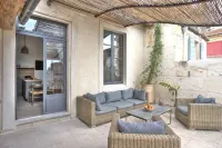 South-facing suite with terrace in town center