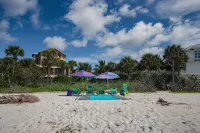Private Beach Access Steps Away,  Pool, Outdoor Bar, 2 Golf Carts, 360 Views.