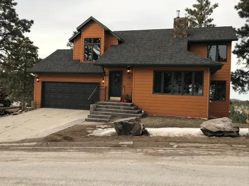 Enjoy The Views From This Lead Home Close To ATV/snowmobile trails and skiing
