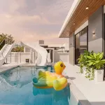 Luca Pool Villa - مطابخ