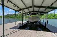 哈特韋爾湖畔精美四卧室度假屋 - 露台