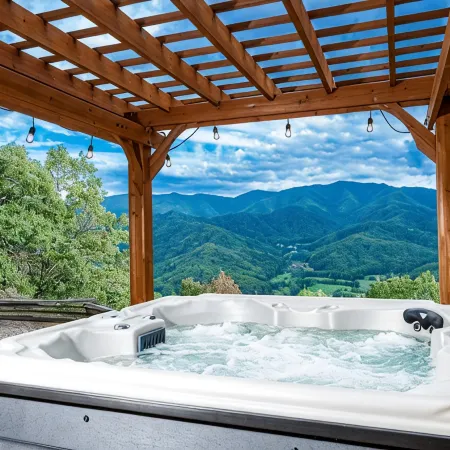 Stunning Mountain Views with Hot Tub & 2 King Suites! Private & Peaceful.