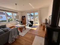 Wattkante Burhave, Apartment Ebbe & Flut: Danish stove, 70 sqm, near the beach - Wifi