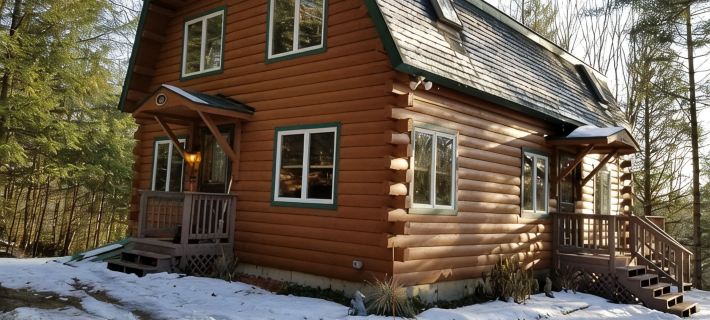 Modern, 2 King, 4 Bdrm Private Luxury Log Cabin, 5 Star, Family Friendly バートレットのホテル