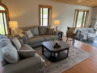 Stay at our cozy pet friendly River Retreat on the banks of the Seneca River.
