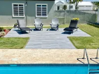 New Large Saltwater Pool-Quiet Area-5 min to beach - สระว่ายน้ำส่วนตัว