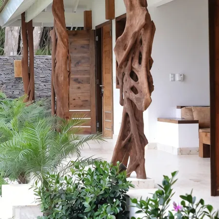 Las Terrenas Front Beach and Garden Villa with Private Staff
