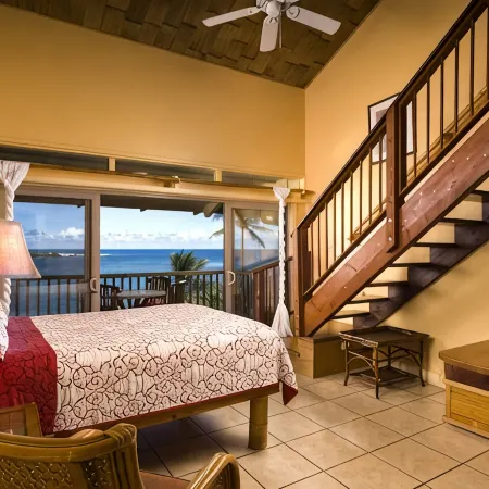 Oceanview Hana Kai Maui #202 - Lofted Studio, Panoramic View! 2 Queen Beds!