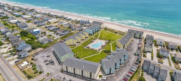 Stunning Beachfront Condo with Pool Hotels in Pender County