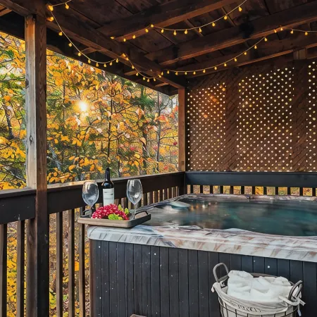 Secluded Romance, Hot Tub, Fireplace, Decor, Honeymoons