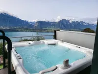 Chalet with Panoramic Views of the Mountains of the Oberland and Lake Thun