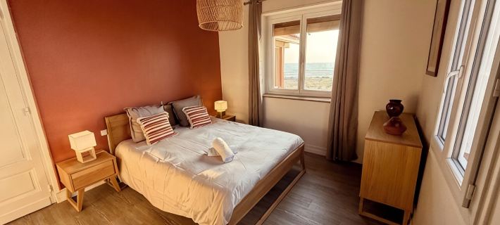 House on the dune, panoramic ocean view ミミザンのホテル