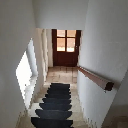 Upper apartment in Westeraccum with balcony