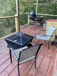 Private Mountain View cabin on 5 acres, great patio with creek below back patio.