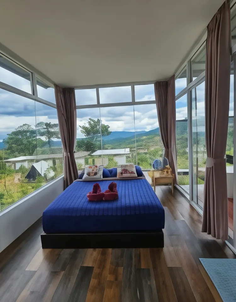 บ้านพักพร้อมวิวภูเขา