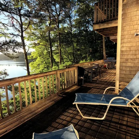 Lakefront Stunning Cape Cod Views w Private Lake Beach - Backyard is the Lake !