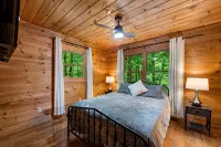 Mountain Views! Private Cabin, Firepit & Hot Tub, Fireplace--Dog Friendly! - Mountain view