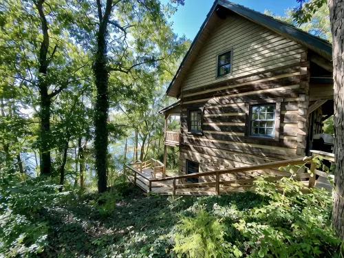 Luxury Log Cabin and 40 acres on Douglas Lake - Alphydda