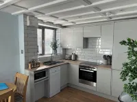 Barn conversion overlooking the golf course to the sea - 4-Star