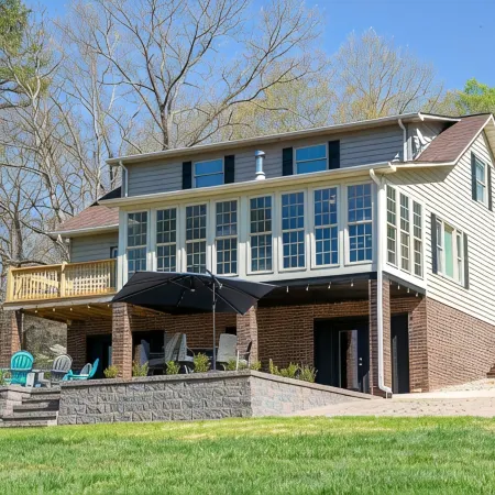 Pristine lake house offering watersports, gameroom favorites, and stunning view