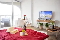 ☆Modern apartment☆Wide view☆29th floor☆Neflix☆Center☆ - balcony
