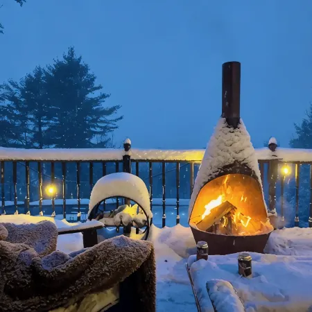 Cabin w/ Mountain Views, Hot Tub, AC, Pet + Family Friendly, WFH, Fireplace