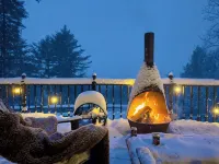 Cabin w/ Mountain Views, Hot Tub, AC, Pet + Family Friendly, WFH, Fireplace