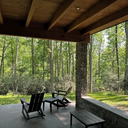 Brand new completed June 2025 with Hot tub and River
