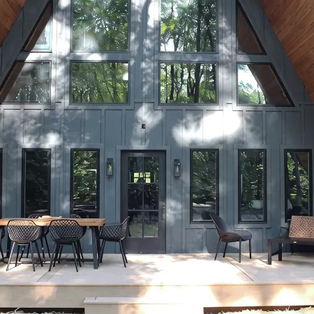 New Custom A-Frame in Swinging Bridge Lake Community