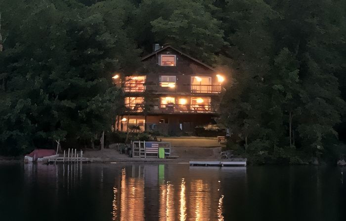 Private Sandy Beach with 125 feet of lake frontage