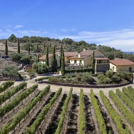 Temecula Valley Wine Country Area - European Villa on 20 Acre Vineyard