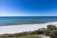 Expansive view of gulf from 2 balconies on private beach - steps from the sand! - 3-Star
