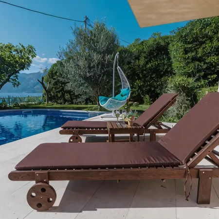 Beach front Holiday Home Villa Radanovic with Pool and Kotor Bay Sea View