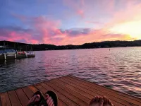 Secluded Lake of the Ozarks Vacation Home Waterfront with a Covered Dock. - Wifi