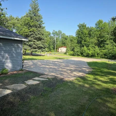 Big Pine Lakefront Retreat with Private Beach, Dock, Fire Pit & Sunset Views