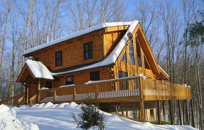The Blackbear 4 bed log cabin with loft and cathedral ceilings