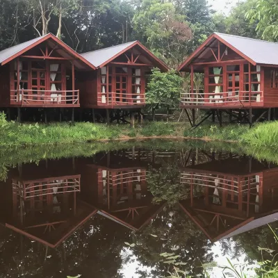Borneo Natural Sukau Bilit Resort Hotels near Kinabatangan River