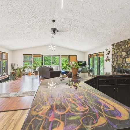 3-bedroom Pet Friendly home on 14 acres with trails and seasonal creeks.